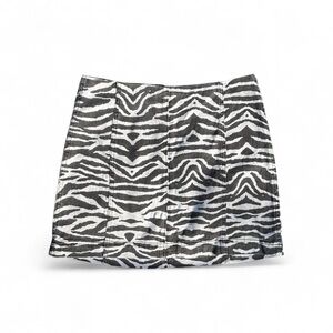 Size 12 Zebra Print Mini Skirt